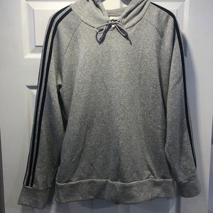 Grey ADIDAS Hoodie XL Black Stripes Women’s